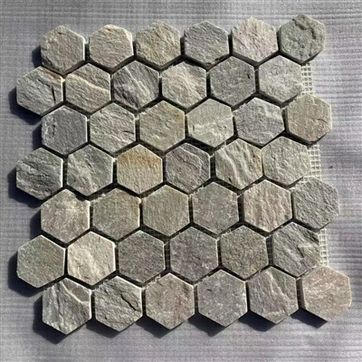 Ubin Mosaik Heksagon Slate