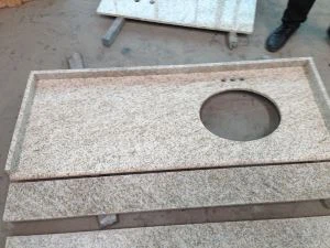 White Petunia Granite Bathroom Vanity Tops